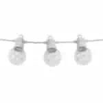 Grinalda de luzes branca IP65, Fio de luzes branco para exterior, iluminação para festas e decoração, Luzes de arraial para o exterior, Luzes de arraial 13 m branco, Luzes de arraial 8 m branco,