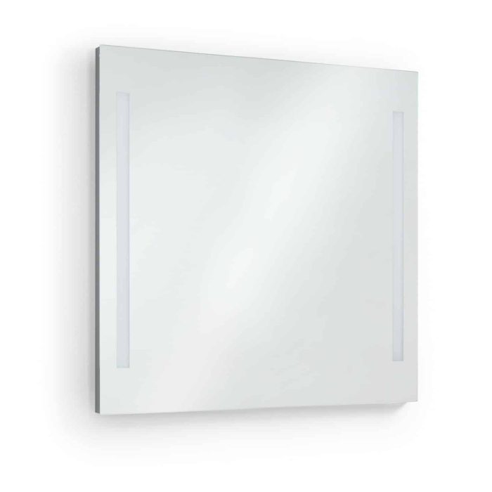Espelho Led Afrodita 80x80cm para wc ou maquiagem. espelho led 80cm