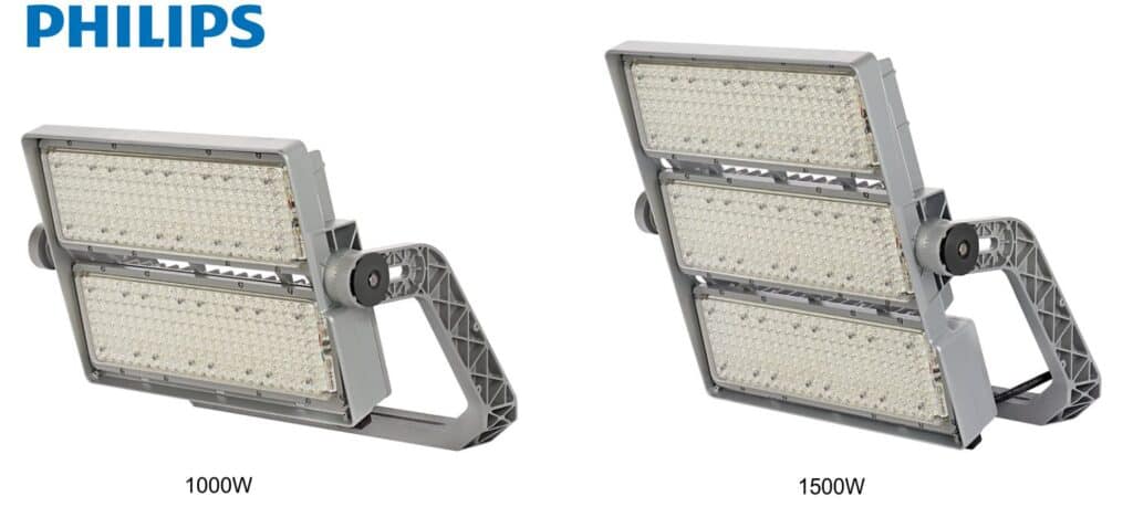 projetores led de alto fluxo, luz para desporto, iluminação para desporto, philips, projetores philips, projetores para campos,